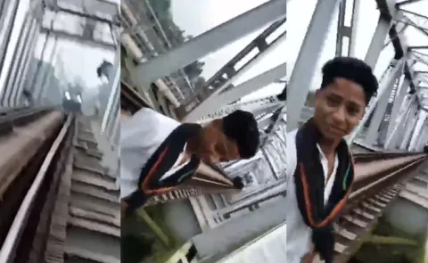 On Camera Odisha Teen Filming Reel On Tracks Train a boy passed away