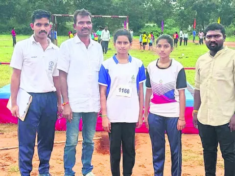 జాతీయ స్థాయి అథ్లెటిక్‌ పోటీలకు గంగనపల్లి విద్యార్థులు