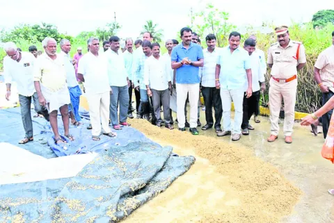 తడిసిన ధాన్యాన్ని కొనుగోలు చేస్తాం 