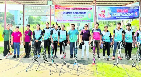 ఉమ్మడి జిల్లా ఆర్చరీ ఎంపికలు