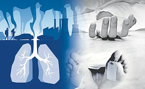 approximately 2 million deaths in India were linked to air pollution in 2023
