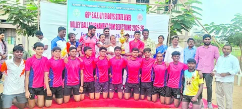 ముగిసిన రాష్ట్రస్థాయి వాలీబాల్‌ టోర్నీ 
