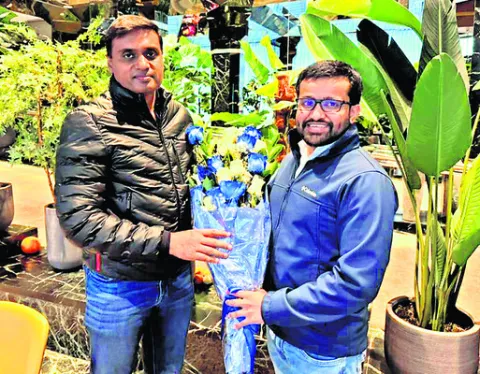 న్యూయార్క్‌లో ఎంపీ  మిథున్‌రెడ్డికి ఘన స్వాగతం