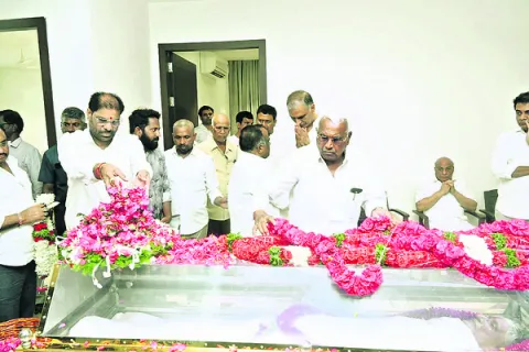 హరీశ్రావుకు పరామర్శ