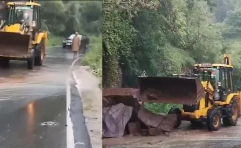 Landslide In Srisailam Ghat Road