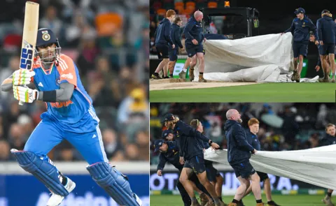 Australia vs India 1st T20I is called off, Due to rain