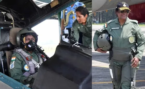 President Murmu takes off in a Rafale Ambala Air Force Station