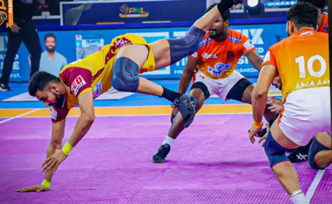 Bharat Hooda super Riad in Qualifair 2 in Pkl 2025
