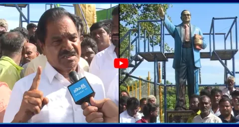 Narayana Swamy Sensational Comments On Ambedkar Statue Incident  1