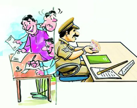 కేటీదొడ్డి స్టేషన్‌లోకలకలం రేపిన అక్రమ వసూళ్ల వ్యవహారం 