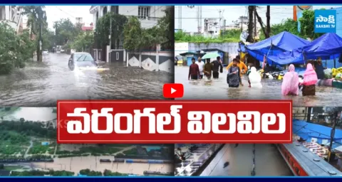 Heavy Rain Leads To Floods In Hanmakonda Warangal And Mahabubabad 2