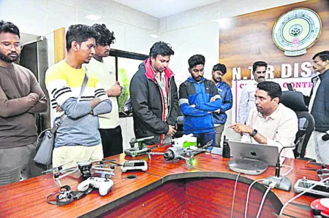 డ్రోన్‌తో తుపాను నష్టం అంచనాలు 