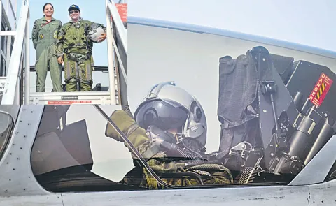 president of india Droupadi Murmu takes a sortie in a rafale aircraft at ambala