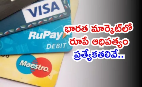how RuPay card competition to Mastercard and Visa cards indian market