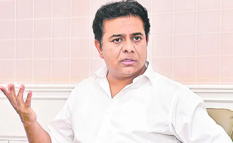BRS Working President KTR satire on Congress Party