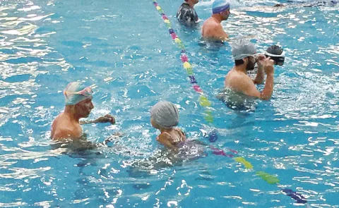 at 82 Hyderabadi swimming talent