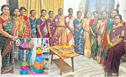 Bathukamma Traditions in Nirmal  