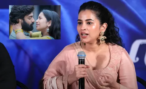 Komalee Prasad Reacts Sasivadane Movie Scene
