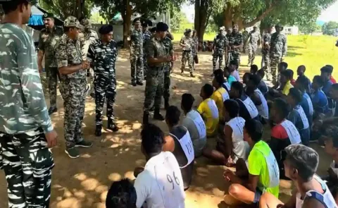 CRPF distributed radio sets in remote Maoist violence-affected areas of Bastar