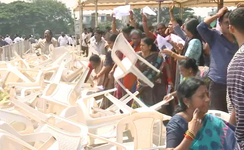 Visaka Pedagantyada People Protest Against Ambuja Cement Factory