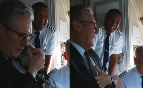 Britain PM Keir Starmer India Visit: Surprise in the Cockpit Video