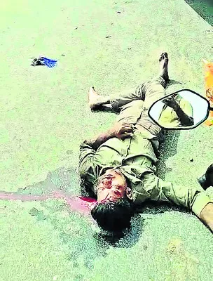 గుర్తు తెలియని వ్యక్తికి తీవ్ర గాయాలు