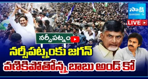 Jagan Narsipatnam Tour Chandrababu And Yellow Batch In Fear 2