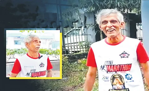 Madhava Saripalla runner has participated in over 100 marathons