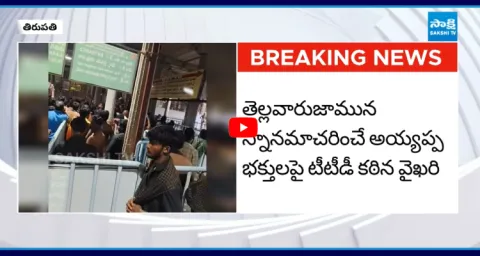 TTD Employees Insults Ayyappa Devotees In Kapileswaram 3