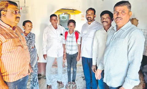 Medak Boy Returns to School After Sakshi News Viral On His Father