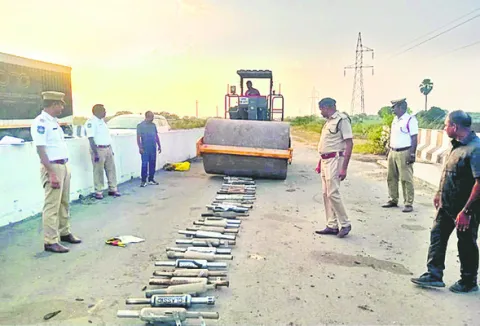 రోడ్డు రోలర్‌ ఎక్కిస్తాం