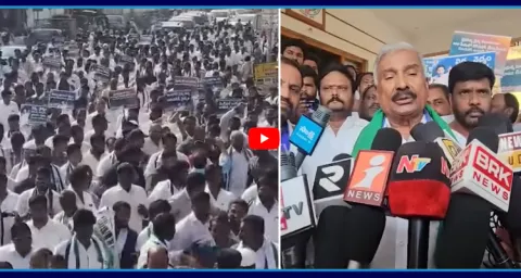 Peddireddy Ramachandra Reddy Huge Rally At Punganur  1