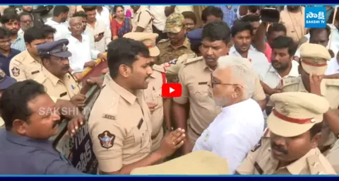 Ambati Rambabu vs AP Police Heated Argument In YSRCP Praja Udyamam  3