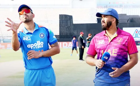 Asia Cup Rising Stars Vaibhav Ton Jitesh Shines India Beat UAE By 148 Runs