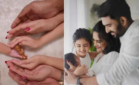 TV Actress Anjali Pavan Introduce Her Son and Announce his Name