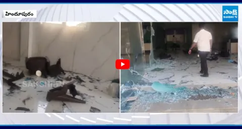 TDP Goons Attack Hindupur YSRCP Office 4
