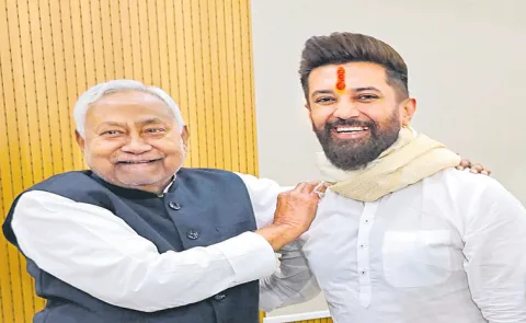 Chirag Paswan meets Nitish Kumar after NDA big Bihar win12