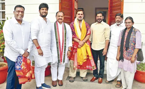 Revanth gets pat from Rahul Gandhi and Kharge for victory in Jubilee Hills: Telangana