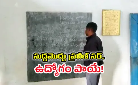 Chhattisgarh Teacher Suspended After Wrong Spellings Video Viral