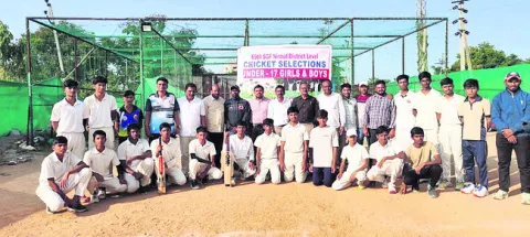 జిల్లాస్థాయి క్రికెట్‌ క్రీడాకారుల ఎంపిక
