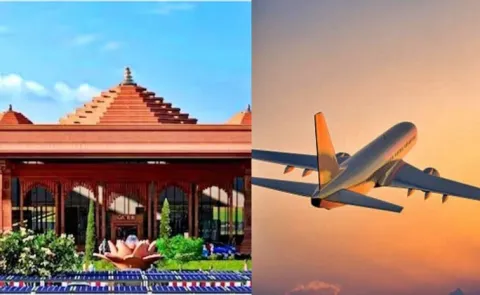 Around 100 chartered flights flew into Ayodhya