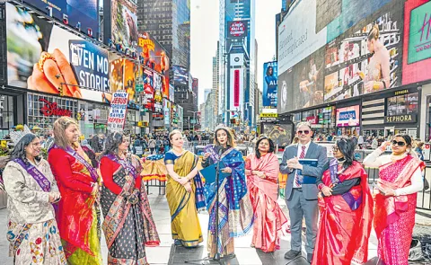 Special saree event in Times Square celebrates culture, empowerment in NYC