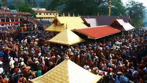 rush in sabarimala - heavy traffic jam
