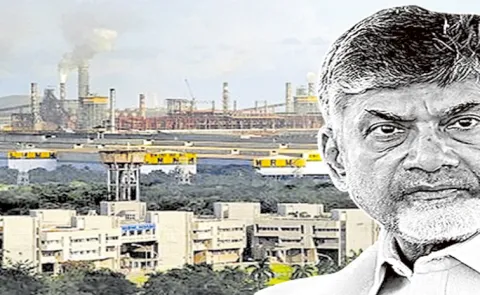 Visakha Steel Plant Workers Fires on Chandrababu Govt Conspiracy