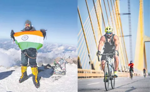 Hyderabad Kalali Jai Simha Goud, who completed the Iron Man adventurer12