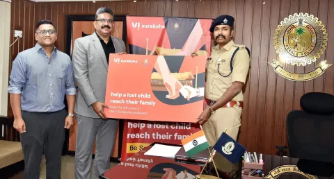 kerala police unveil vi security band to track children at sabarimala