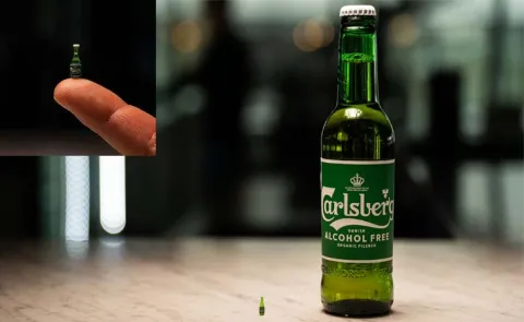 Carlsberg creates the world's smallest beer 14