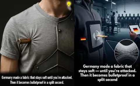 German researchers created new fabric that can becomes a rigid protective