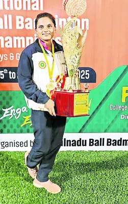 బాల్‌ బ్యాడ్మింటన్‌ భారత జట్టుకు ఎంపిక