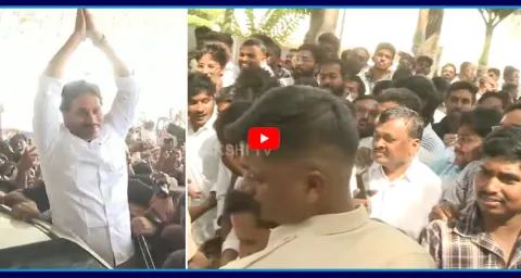 YS Jagan Huge Fans At Hyderabad Lotus Pond 1